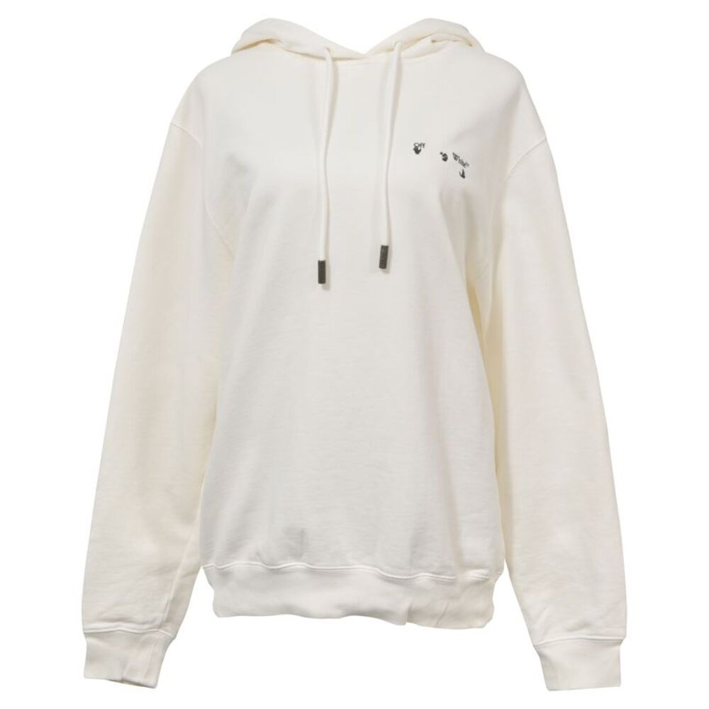 Off-white Liquid Arrows Hoodie in White Cotton